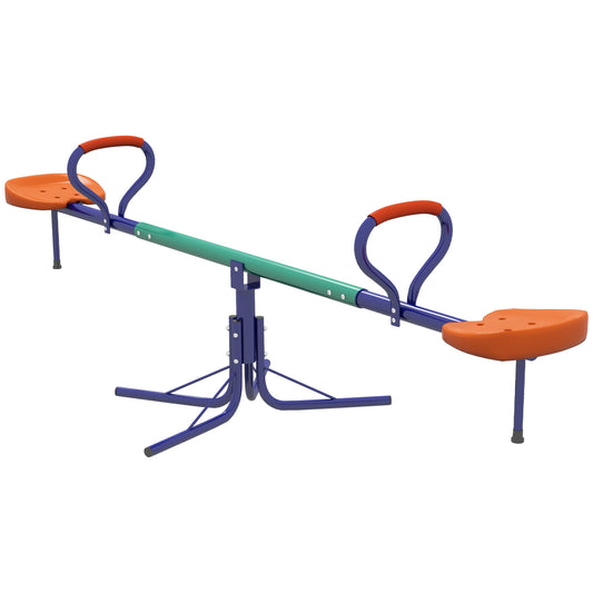 Outsunny swing for children 3-8 years with 360 Â° rotation, in steel and pp, 192x60x60 cm - Borgè