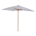 Outsunny umbrella M from garden 2x3 in lacquered wood with removable cover, white - Borgè