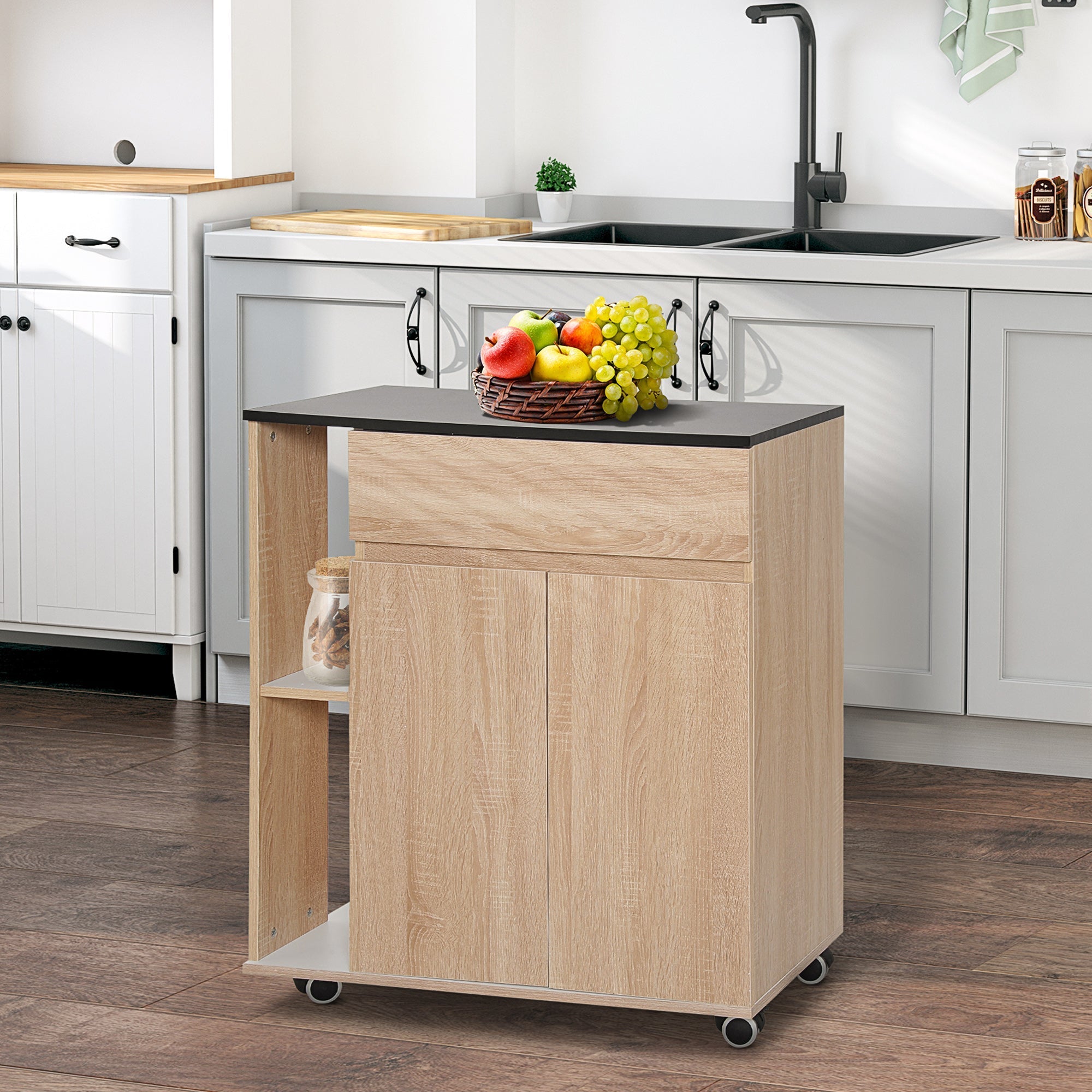Kitchen Cabinet With Wooden Cabinet Drawers - Borgè