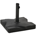 20kg Plastic Umbrella Base for 32-38-48mm Poles, 41.5x41.5x35cm - Borge' Group Limited