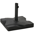 20kg Plastic Umbrella Base for 32-38-48mm Poles, 41.5x41.5x35cm - Borge' Group Limited