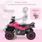 Quad for children riding hard with lights and sounds, 18-36 months - Borgè