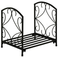Outsunny portal for internal and exterior metal fireplace with raised base for 50kg of wood, 39.5x31.5x39.5cm - Black - Borgè