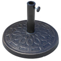 Round Garden Umbrella Base in Resin Ø44 × 33cm - Borge' Group Limited