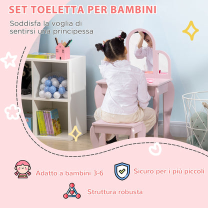 Makeup Table for Girls 3-6 years - Borgè