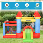 Giant Bouncy Castle for Kids Ages 3-8 with Slide, Pool and Basketball Hoop, 280cmx260cmx210cm - Borge' Group Limited