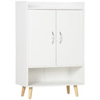 Mobile Mobile Board Wooden Wood Road with open shelf, Design Shoeing Wardrobe for Entrance, 60x30x92cm - Borgè