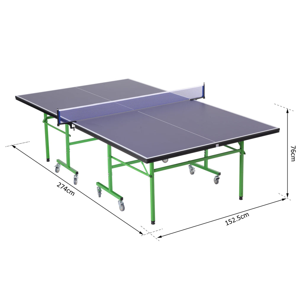 Professional Ping Pong Table With Wheels, 152.5x274x76cm - Borge' Group Limited