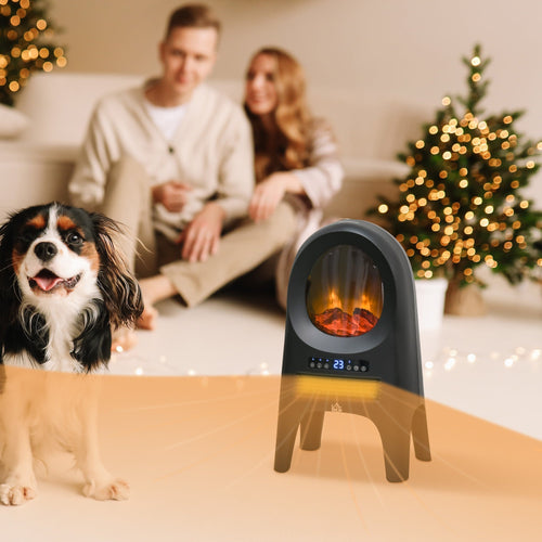 thermovestor with 3 heating modes with 3 adjustable temperatures, 33.7x25.5x60.4 cm, black - Borgè