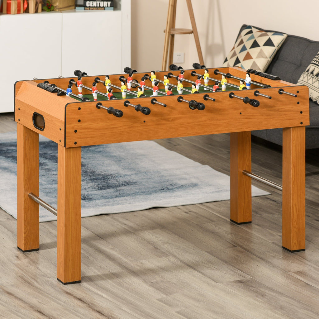 Professional Table Football for Adults and Family in MDF, Billiards Table with 2 Balls, Scoreboard and 22 Players, 122x61x80.7cm - Borge' Group Limited
