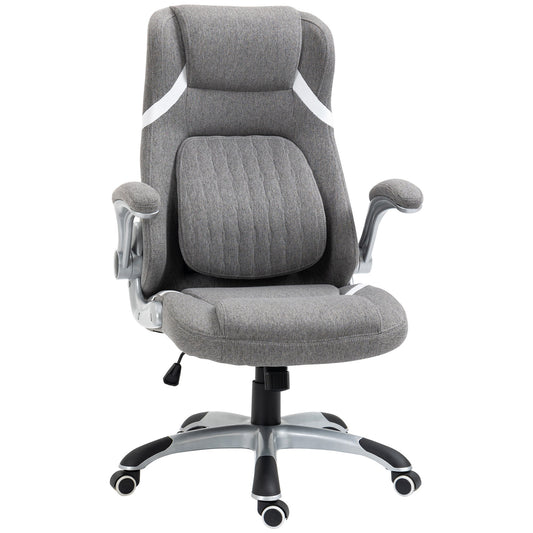 Vicetto office chair reclining in breathable fabric and steel with adjustable height, 68x76x109-117 cm - Borgè