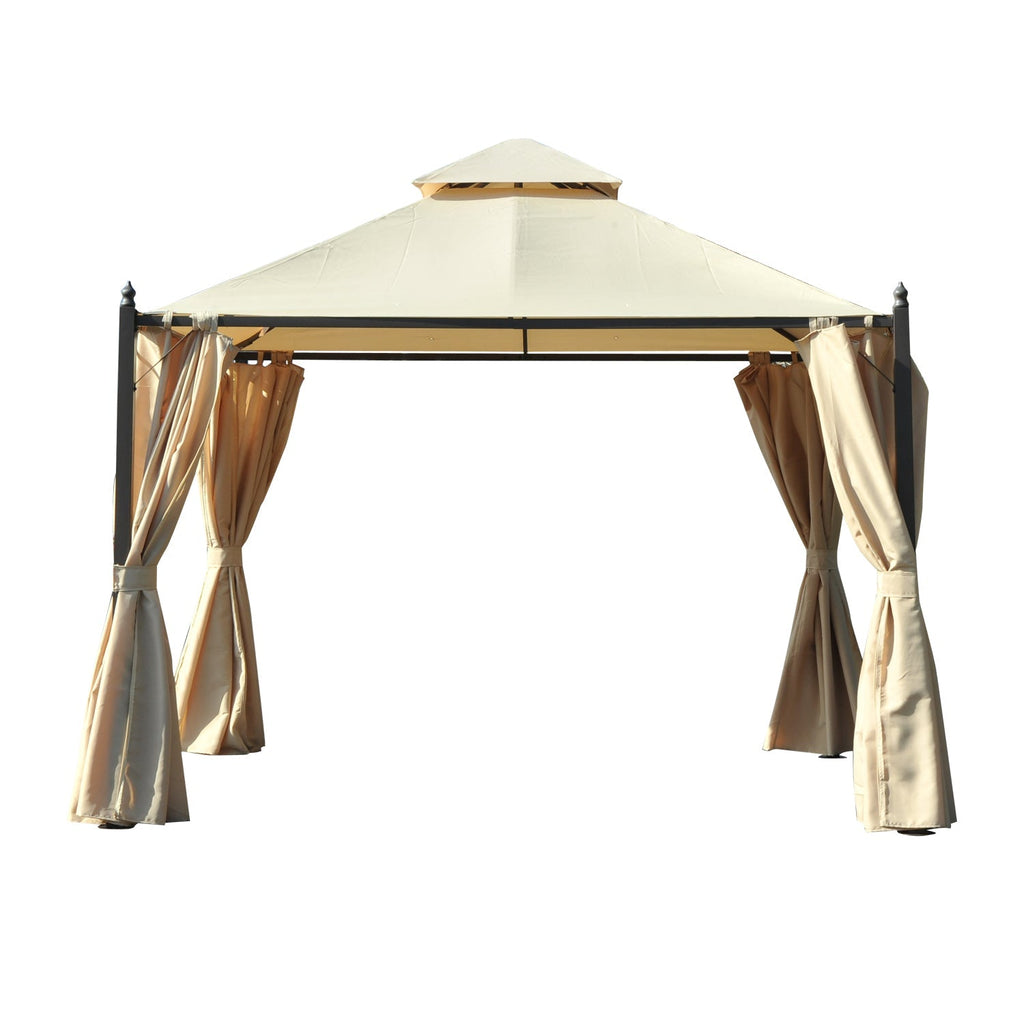 CAMI | 3x3m Beige Garden Gazebo - Borge' Group Limited