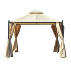 CAMI | 3x3m Beige Garden Gazebo - Borge' Group Limited
