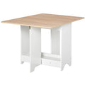 Table Ribalt console with shelf, folding living room table - Borgè