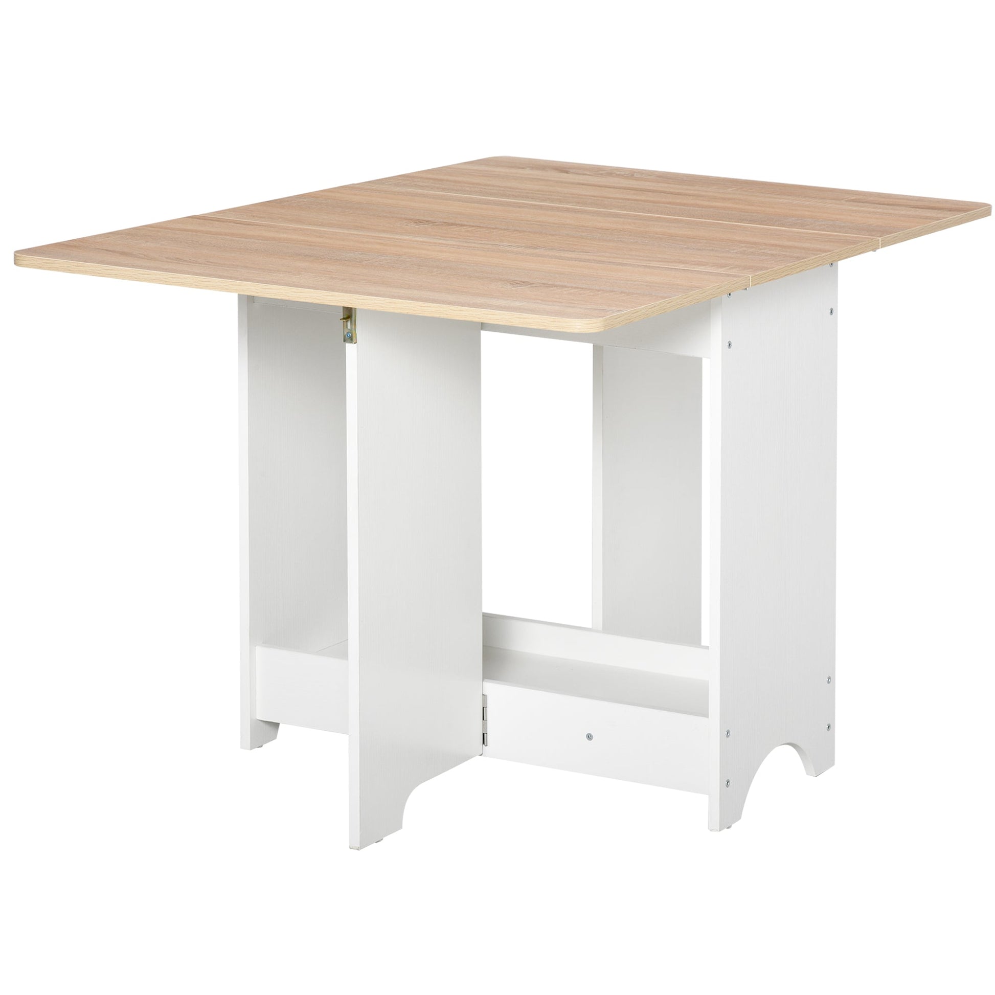 Table Ribalt console with shelf, folding living room table - Borgè