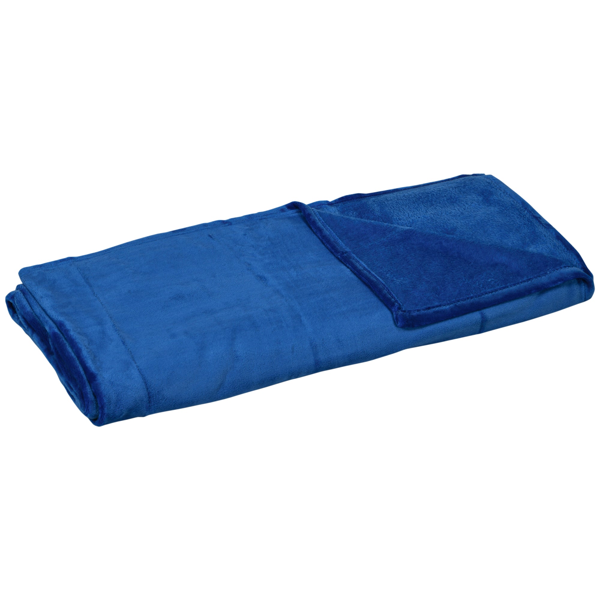 Dark Blue Reversible Blanket | 203x152x0.5 cm - Borgè