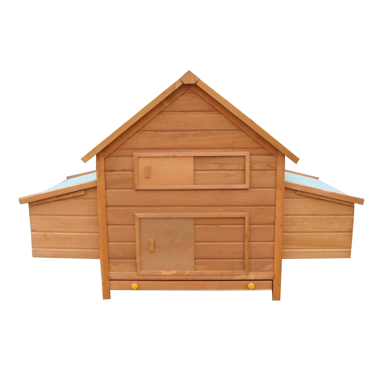 Wooden Chicken Coop with Waterproof Roof, Prefabricated Outdoor Chicken Coop, 160x98. 5x107cm - Borge' Group Limited
