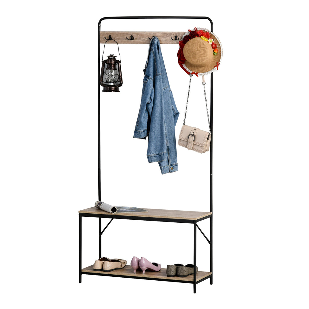 bend with bench and shoe rack in an entrance mobile for entrance - Borgè