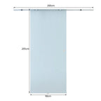 Sliding Door Smudged Glass Effect with Aluminum Track , 90x205cm | - Borgè