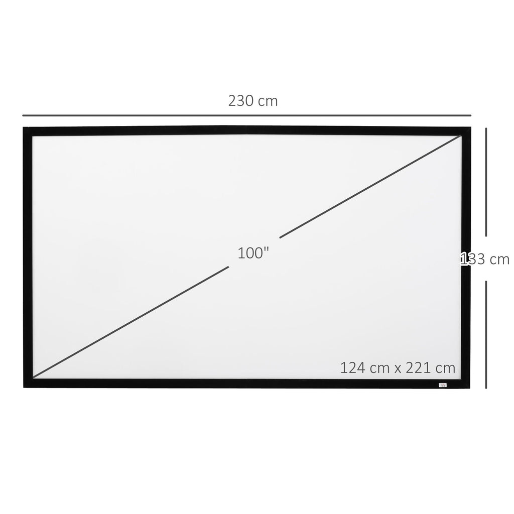 Projector Sheet Compatible with LED and LCD Projectors 100'' | - Borgè