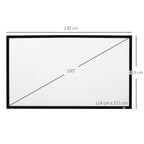 Projector Sheet Compatible with LED and LCD Projectors 100'' | - Borgè