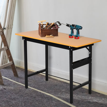 Foldable Work Table For DIY in steel and MDF 100L x 60p x 75.5acm