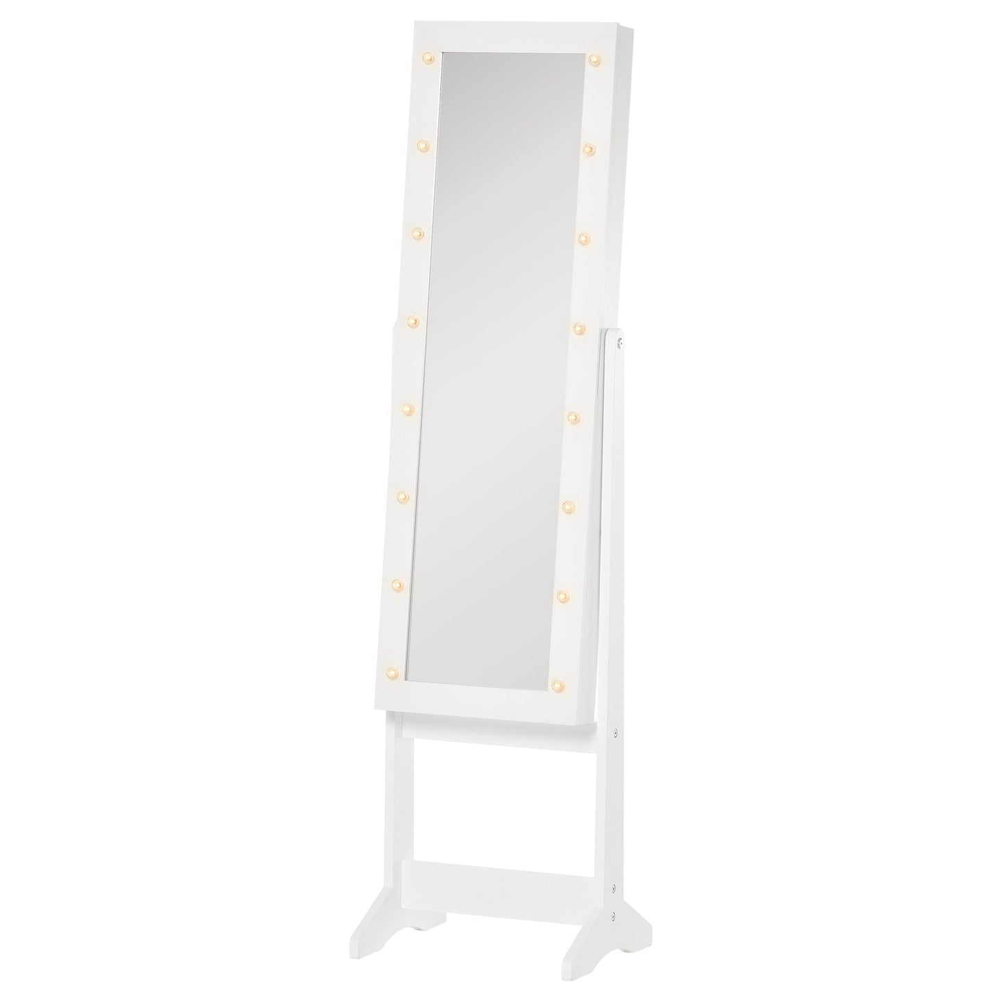 Badge Wardrobe with adjustable mirror and LED lights - Borgè