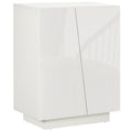 Homcom Multiuse cabinet in 3 -level white chipboard with adjustable shelf on 3 levels, 70x40x88 cm - Borgè