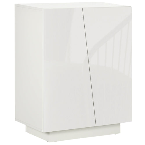 Homcom Multiuse cabinet in 3 -level white chipboard with adjustable shelf on 3 levels, 70x40x88 cm - Borgè