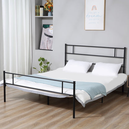 structure read a square and a half in steel 140x200cm with slats, headboard and footboard - Borgè