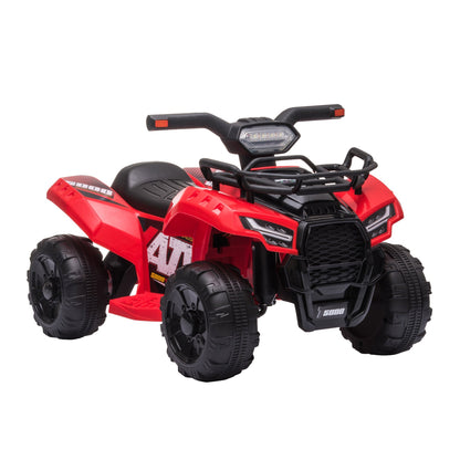 Quad electric for children with 6V rechargeable battery, accelerator button, age 18-36 months, 70x42x45cm, red - Borgè