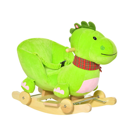 Green Rocking Dragon with Wheels| 2-3 Years