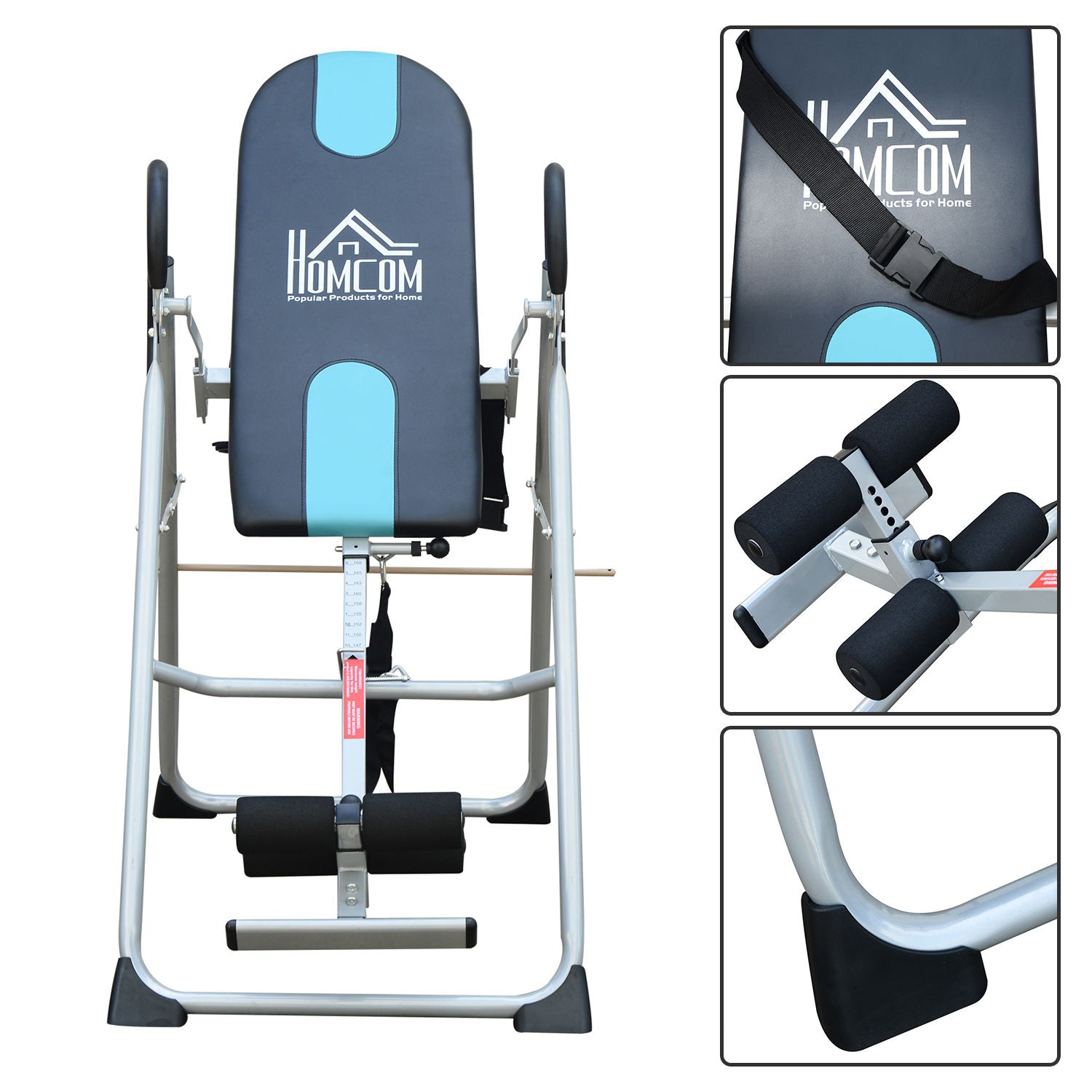 Padded Professional Inversion Bench Pennel, Board of Reversal Table, 65x112-142x126cm - Borge' Group Limited