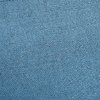 Modern Living Room and Bedroom Armchair With Uncheded Seat and Lino Effect Fabric, 76x68x80 cm, blue - Borgè