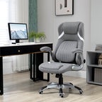 Vicetto office chair reclining in breathable fabric and steel with adjustable height, 68x76x109-117 cm - Borgè
