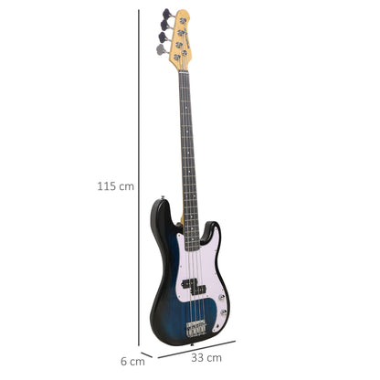 Electric Guitar Bass 4 ropes with 15W Amplifier - Borgè