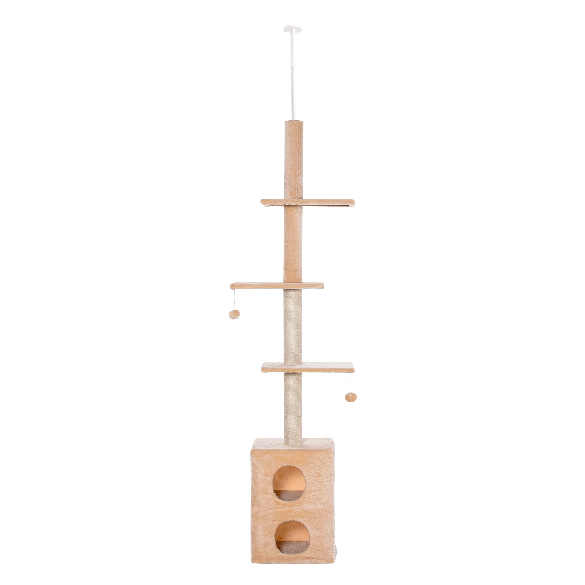 Cat Tree for cats with Scratch Pole for up to 5 Kgs Cat 210-240cm - Borge' Group Limited