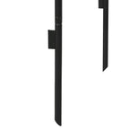 Outsunny arch for metal and outdoor metal climbing, 140x40x240cm, black - Borgè