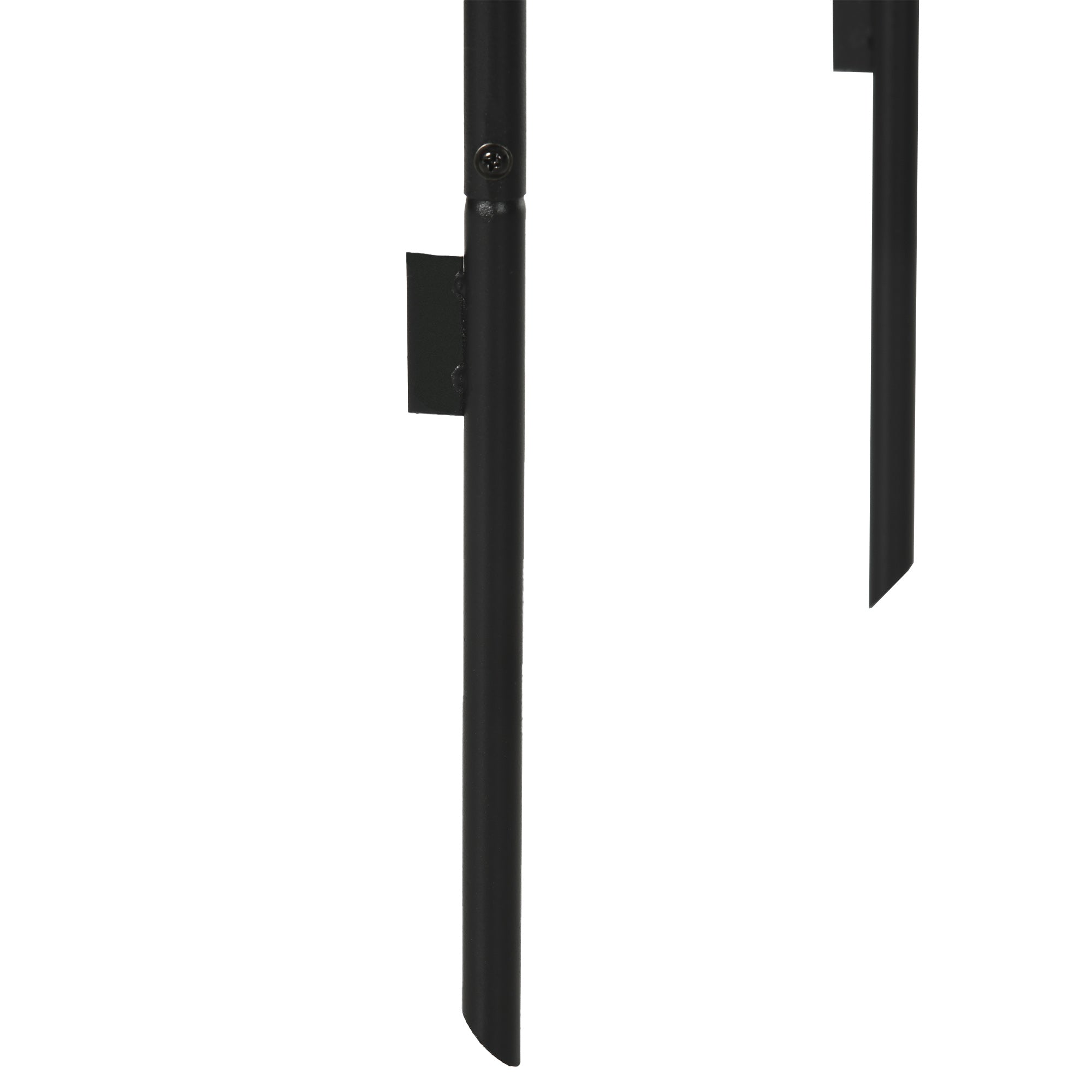 Outsunny arch for metal and outdoor metal climbing, 140x40x240cm, black - Borgè