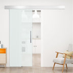 Sliding Glass Door in satin glass with track | 90x205cm - Borgè