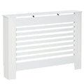Coverterothermaphone in white wood with slat structure 112x19x81cm - Borgè