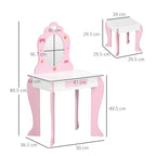 Pink Lady Makeup Table for Kids | Girls Toys 3-6yrs - Borgè