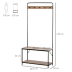 bend with bench and shoe rack in an entrance mobile for entrance - Borgè