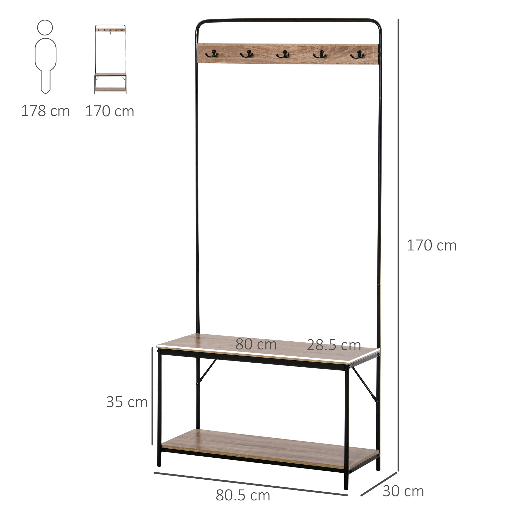 bend with bench and shoe rack in an entrance mobile for entrance - Borgè