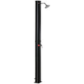 55° Heated Solar Shower for Outdoor Use with 35 Liter Tank and Mixer Tap, Black - Borge' Group Limited