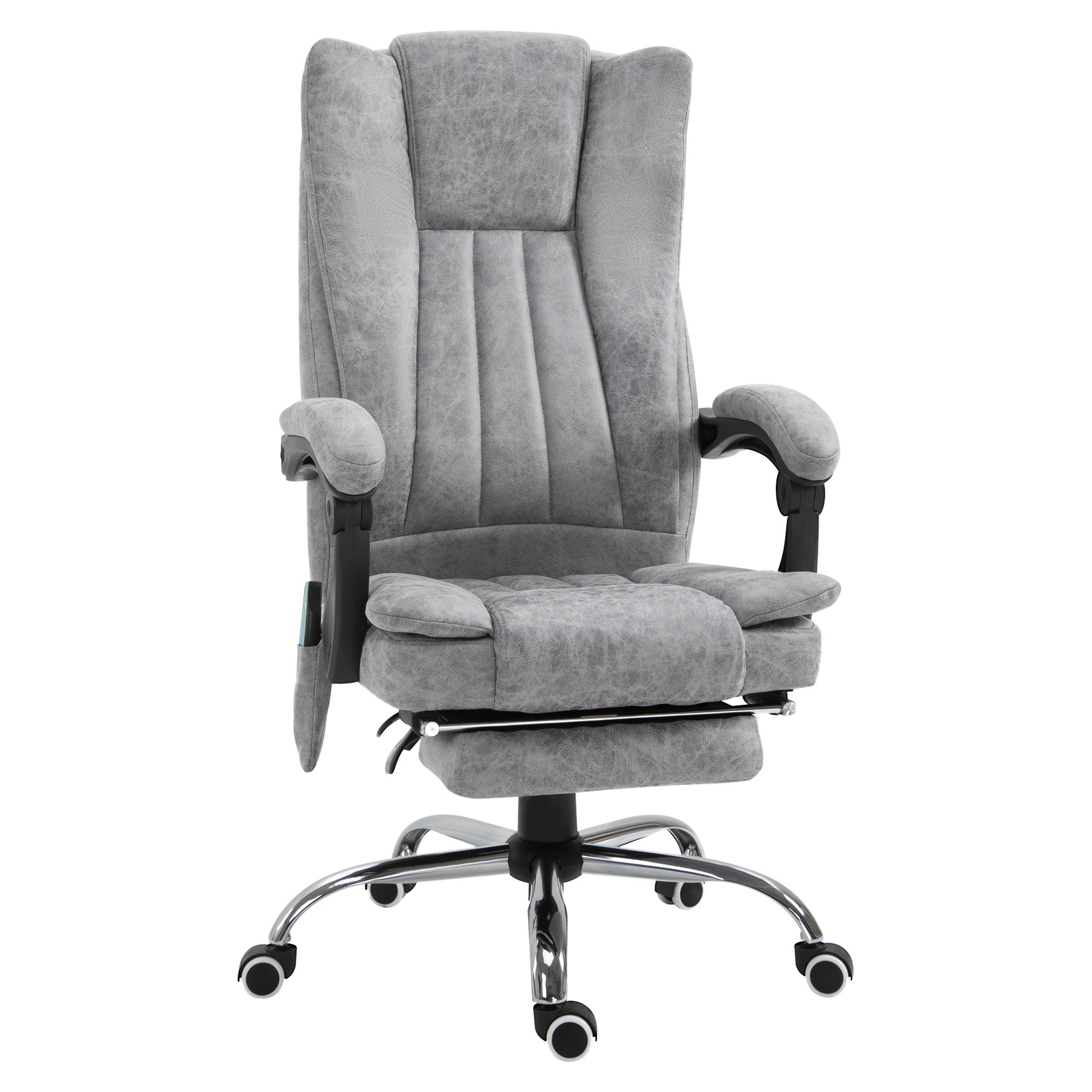 VATER ARMER OFFICE IMADANT MASSANT, HEIGHT AND RECLLUSION adjustable with footrests - Grey - Borgè