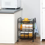 Black 3 -level Trolley ( 41.5LX26.5x63 cm) - Borgè