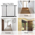 PAWHUT DOCK FOR DOG EXTENSIBLE WITH VITHS AND LARGE OPENING, METAL AND PLASTIC, 76-107X76 CM, BLACK - Borgè