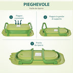 Folding bath tray for children 0-3 years - Green - Borgè