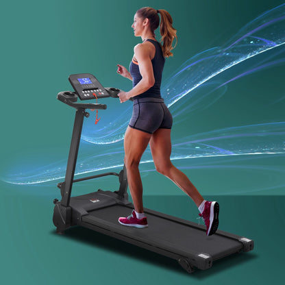 Folding Treadmill 14km/h with 5 Programs and USB - Borgè